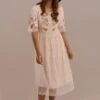 Half Sleeve Round Neck Knee Length Embroidered Dress 2 Half Sleeve Round Neck Knee Length Embroidered Dress -Saucony Store 7e1a1750 1 1