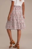 Lavender Floral Elastic Waist Midi Skirt 6 Lavender Floral Elastic Waist Midi Skirt - Image 4