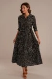 Floral Half Sleeve V Neck Maxi Dress 11 Floral Half Sleeve V Neck Maxi Dress - Image 9