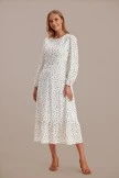 Floral Lantern Sleeve Round Neck Tiered Maxi Dress 5 Floral Lantern Sleeve Round Neck Tiered Maxi Dress - Image 3