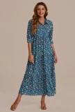 Floral Half Sleeve V Neck Maxi Dress 3 Floral Half Sleeve V Neck Maxi Dress