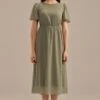 Sage Short Sleeve Round Neck Maxi Dress -Saucony Store brld3101211 1