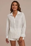 Eyelet Textured Long Sleeve Collared Top 6 Eyelet Textured Long Sleeve Collared Top - Image 4