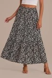 Paisley Drop Floral Elastic Waist Tiered Maxi Skirt 5 Paisley Drop Floral Elastic Waist Tiered Maxi Skirt - Image 3