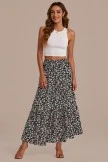 Paisley Drop Floral Elastic Waist Tiered Maxi Skirt 8 Paisley Drop Floral Elastic Waist Tiered Maxi Skirt - Image 6