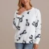 Lobster Print Cozy Round Neck Long Sleeve Sweatshirt 1 Lobster Print Cozy Round Neck Long Sleeve Sweatshirt -Saucony Store plss2071406 3