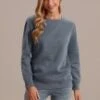 Solid Color Round Neck Long Sleeve Cozy Sweatshirt 2 Solid Color Round Neck Long Sleeve Cozy Sweatshirt -Saucony Store plss2071407 1 1