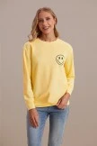 Saucony Store 32 Smile Round Neck Long Sleeve Sweatshirt
