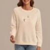 Letter Print Round Neck Long Sleeve Sweatshirt 2 Letter Print Round Neck Long Sleeve Sweatshirt -Saucony Store s2071403 1
