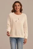 Saucony Store 38 Letter Print Round Neck Long Sleeve Sweatshirt