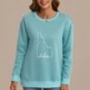 Round Neck Long Sleeve Casual Sweatshirt -Saucony Store s2071411 1